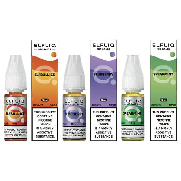 20mg ELFLIQ By Elf Bar 10ml Nic Salt (50VG/50PG) Any 4 For £10 - Broadbase