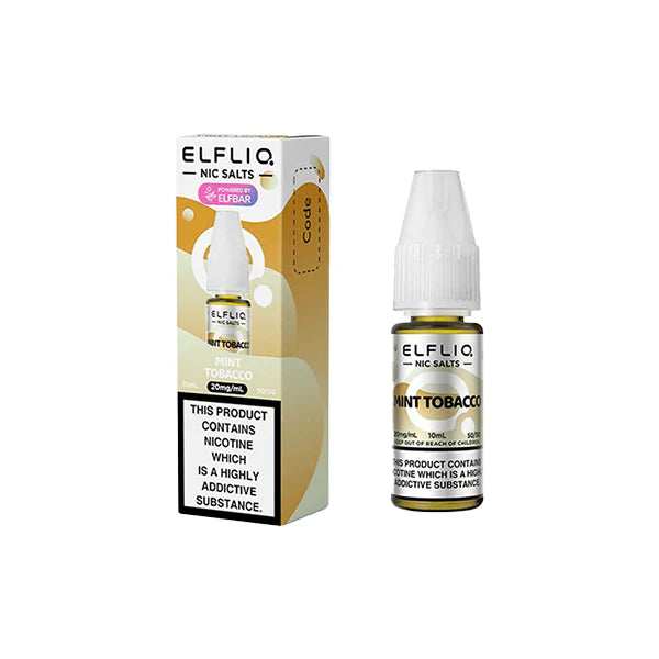 20mg ELFLIQ By Elf Bar 10ml Nic Salt (50VG/50PG) Any 4 For £10 - Broadbase