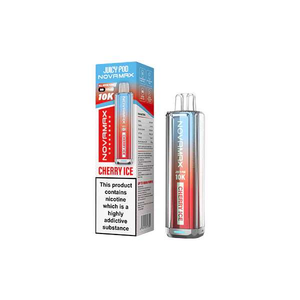 20mg Juicy Pod Novamax Disposable Pod Vape Kit 10000 Puffs 10 For £67.50 - Broadbase