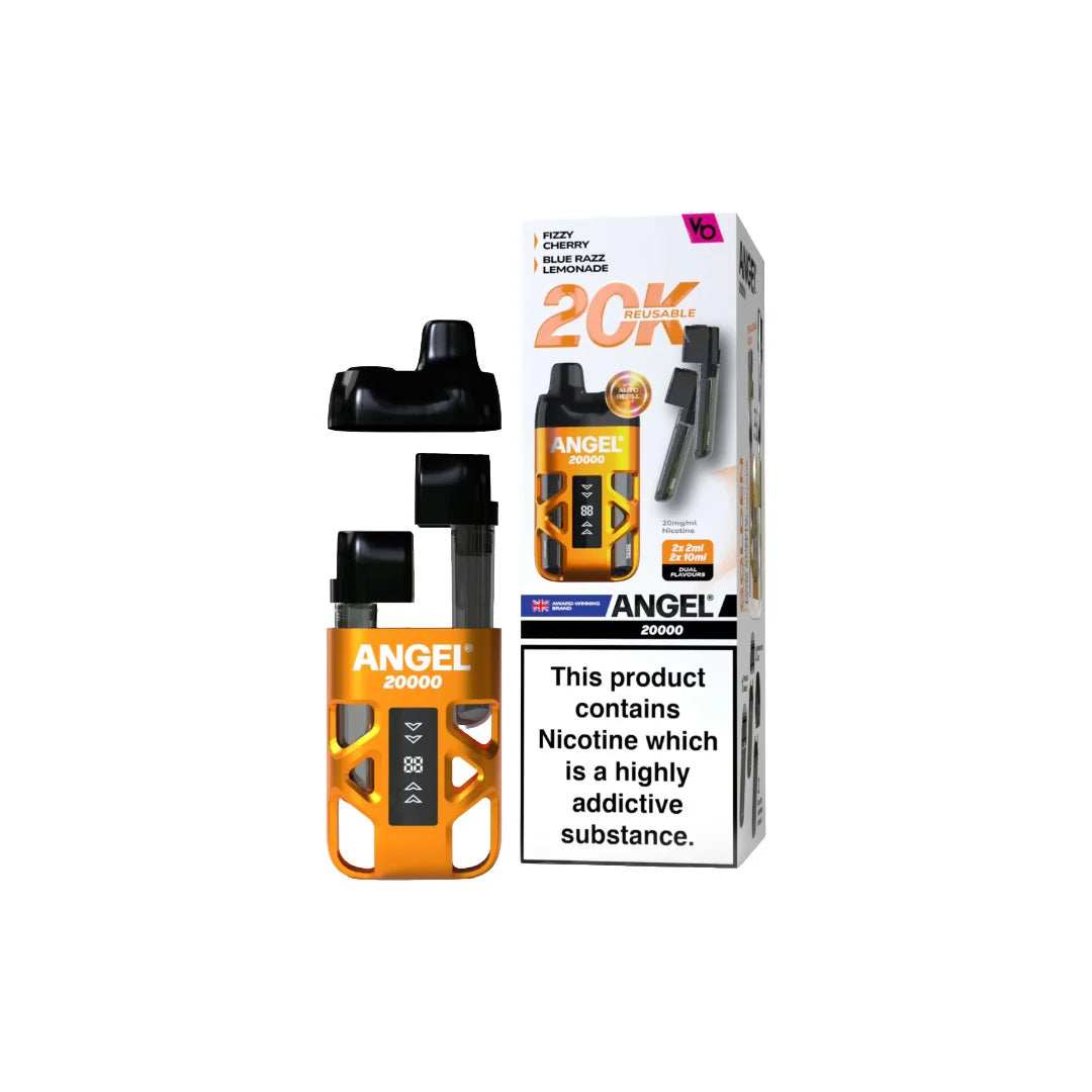 20mg Angel 20000 by Vapes Bars Duel Prefilled Pod Vape Kit 20000 Puffs Any 3 For £36 - Broadbase