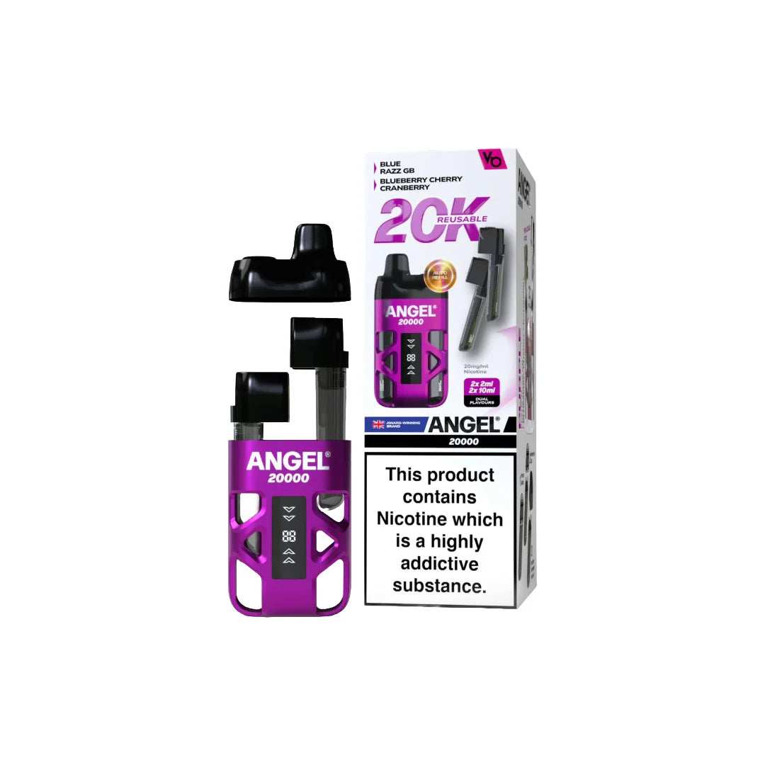 20mg Angel 20000 by Vapes Bars Duel Prefilled Pod Vape Kit 20000 Puffs Any 3 For £36 - Broadbase