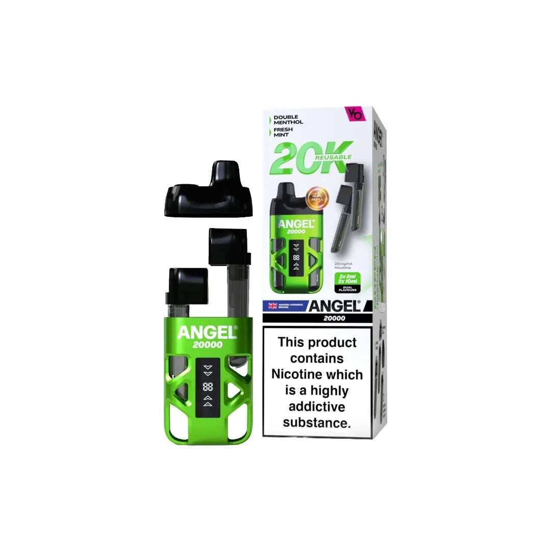 20mg Angel 20000 by Vapes Bars Duel Prefilled Pod Vape Kit 20000 Puffs Any 3 For £36 - Broadbase