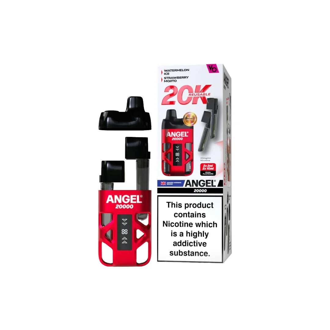 20mg Angel 20000 by Vapes Bars Duel Prefilled Pod Vape Kit 20000 Puffs Any 3 For £36 - Broadbase