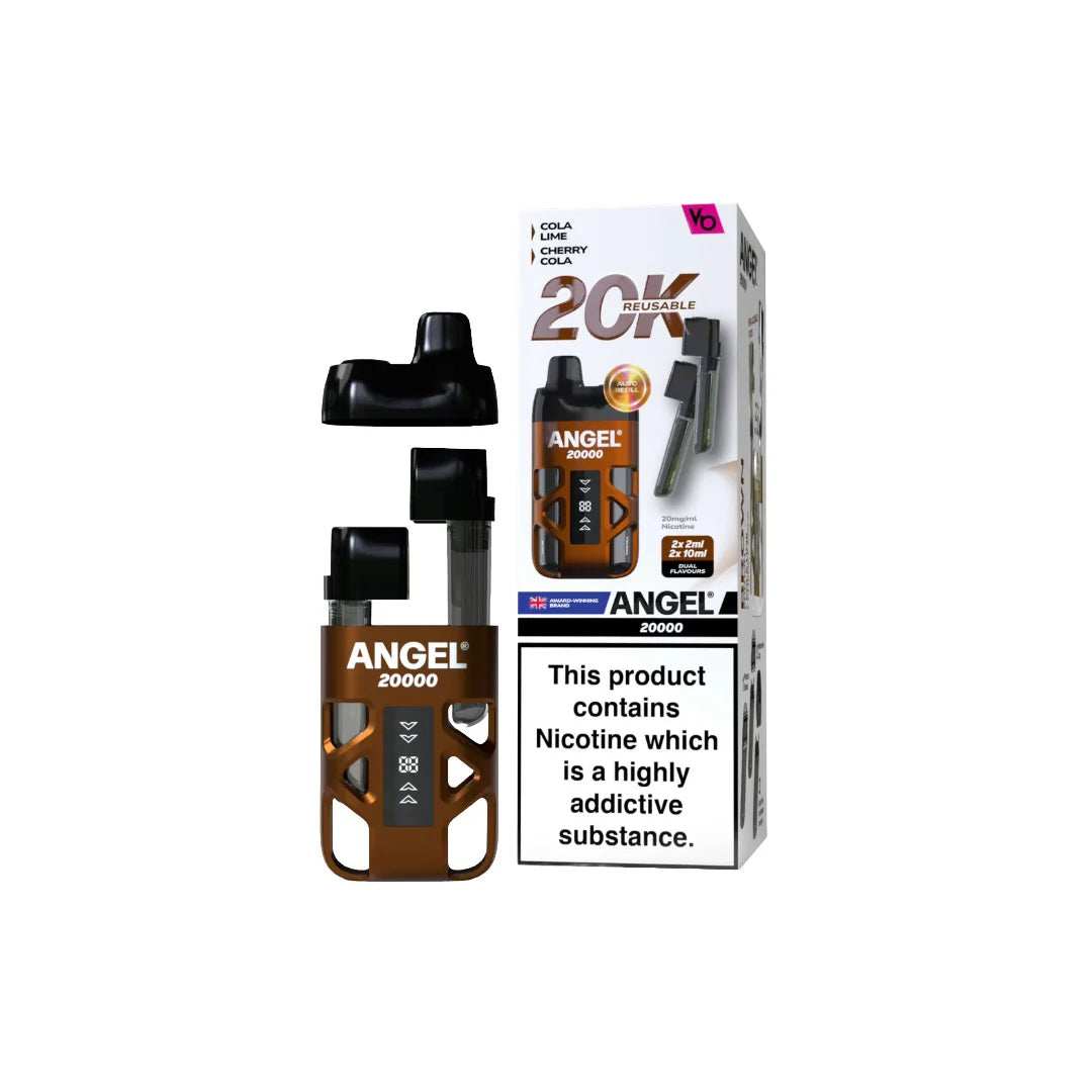20mg Angel 20000 by Vapes Bars Duel Prefilled Pod Vape Kit 20000 Puffs Any 3 For £36 - Broadbase