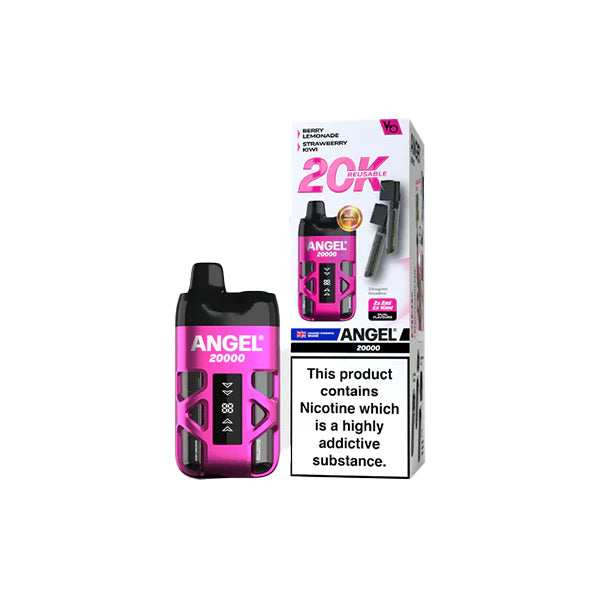 20mg Angel 20000 by Vapes Bars Duel Prefilled Pod Vape Kit 20000 Puffs Any 3 For £36 - Broadbase