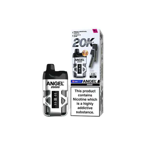 20mg Angel 20000 by Vapes Bars Duel Prefilled Pod Vape Kit 20000 Puffs Any 3 For £36 - Broadbase