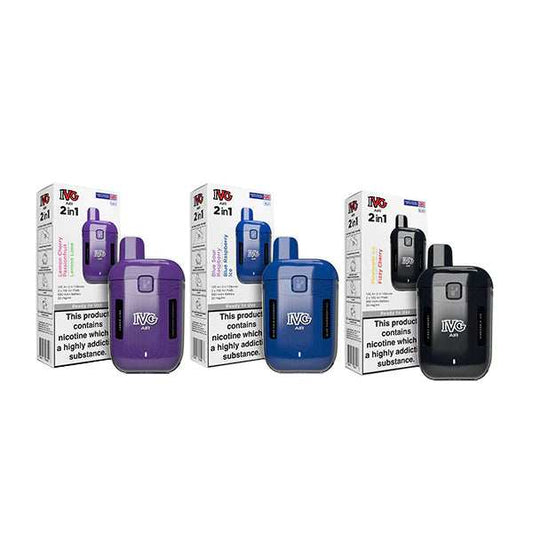 20mg IVG Air 2 in 1 Disposable Rechargeable Pod Vape Kit 1200 Puffs 3 For £22 - Broadbase