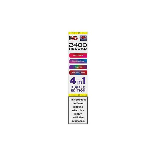 20mg IVG 2400 Reload Multi Edition Prefilled Pods 2ml 2400 Puffs - 4 Pcs - Broadbase
