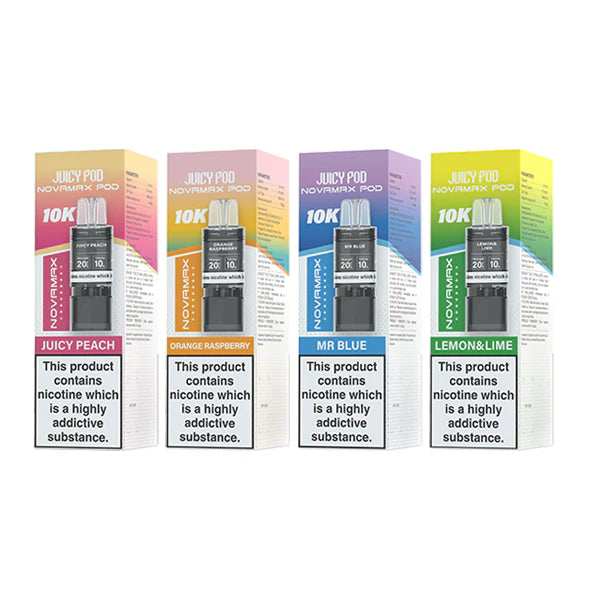 20mg Juicy Pod Novamax Prefilled Pods 10000 Puffs - 1 Pcs 3 For £14.97 - Broadbase