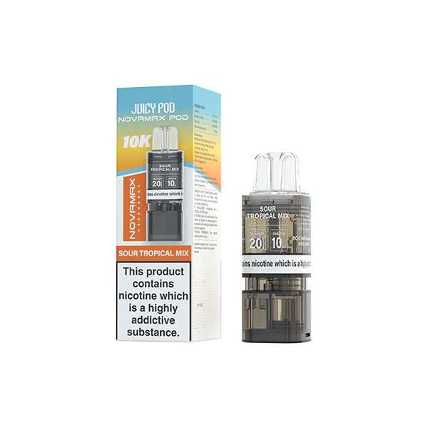 20mg Juicy Pod Novamax Prefilled Pods 10000 Puffs - 1 Pcs 3 For £14.97 - Broadbase