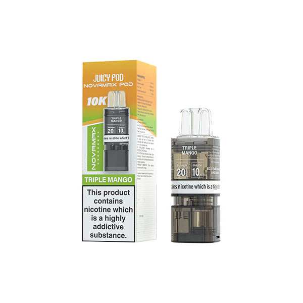 20mg Juicy Pod Novamax Prefilled Pods 10000 Puffs - 1 Pcs 3 For £14.97 - Broadbase