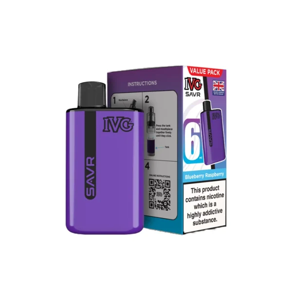 20mg I VG SAVR Prefilled Pod Vape Kit 3000 Puffs - Image 9