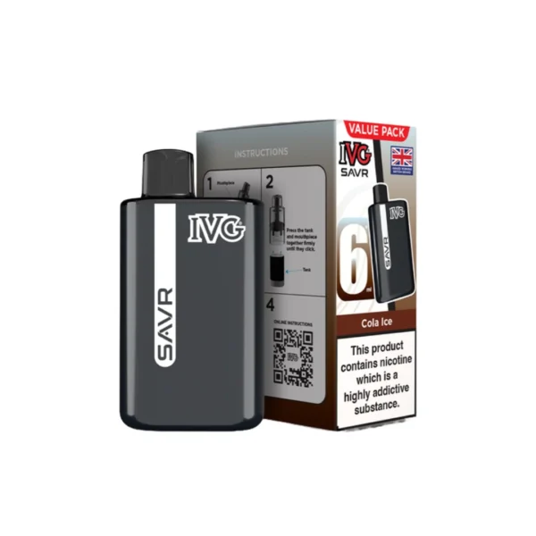 20mg I VG SAVR Prefilled Pod Vape Kit 3000 Puffs - Image 12