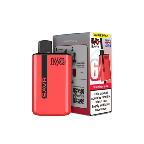 20mg I VG SAVR Prefilled Pod Vape Kit 3000 Puffs - Image 26