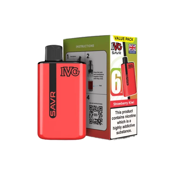 20mg I VG SAVR Prefilled Pod Vape Kit 3000 Puffs - Image 27