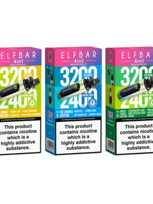 20mg Elf Bar 4 in 1 Pod Vape Kit 3200 Puffs