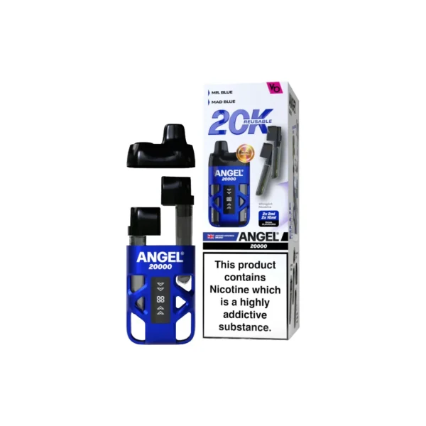 20mg Angel 20000 by Vapes Bars Duel Prefilled Pod Vape Kit 20000 Puffs - Image 2