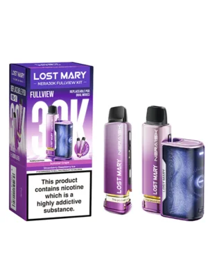 20mg LOST MARY Nera 30K Multi Edition Prefilled Pod Vape Kit - 30000 Puffs - Purple Edition