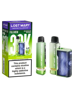 20mg LOST MARY Nera 30K Prefilled Pod Vape Kit - 30000 Puffs - Lemon lime