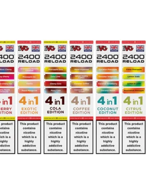 20mg IVG 2400 Reload Multi Edition Prefilled Pods 2ml 2400 Puffs - 4 Pcs