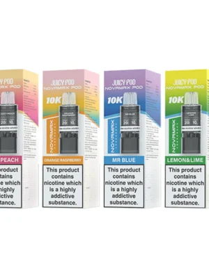 20mg Juicy Pod Novamax Prefilled Pods 10000 Puffs - 1 Pcs