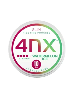 4NX 10mg Watermelon Ice Slim Nicotine Pouches - 20 Pouches