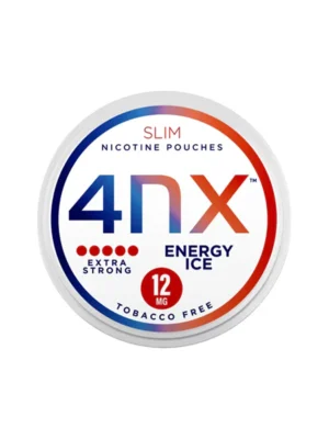 4NX 12mg Energy Ice Slim Nicotine Pouches - 20 Pouches