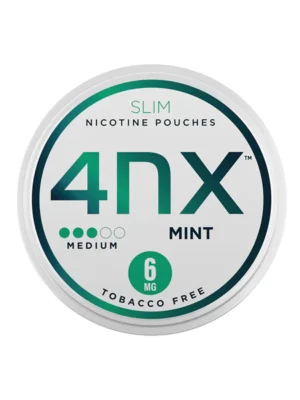 4NX 6mg Mint Slim Nicotine Pouches 20 Pouches