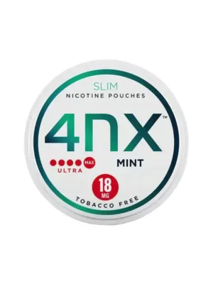 4NX 18mg Mint Slim Nicotine Pouches 20 Pouches
