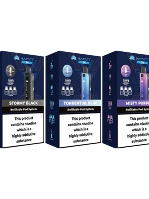 Hayati X4 Refillable Pod Vape Kit Includes 1X Nic Salts 20mg + 3x Refillable Pods