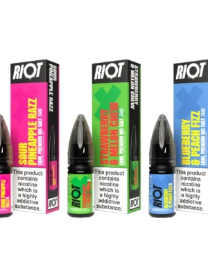 5mg RIOT X 10ml Nic Salts by Riot Squad (50VG/50PG)