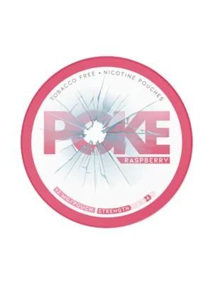 12mg Poke Raspberry Nicotine Pouches - 20 Pouches