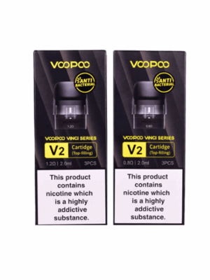 VooPoo Vinci V2 Replacement Cartridge Pods 0.8Ω/1.2Ω - 3Pcs