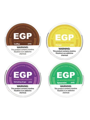 6mg EGP Nicotine Pouches - 20 Pouches