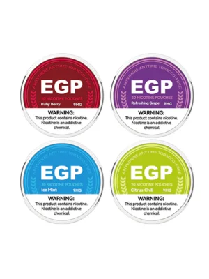 9mg EGP Nicotine Pouches - 20 Pouches