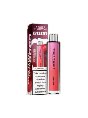 20mg Tick Tock Magic 8000 Prefilled Pod Kit 8000 Puffs - Cherry Lush