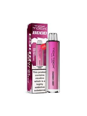 20mg Tick Tock Magic 8000 Prefilled Pod Kit 8000 Puffs - Strawberry Cherry