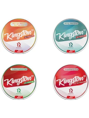 12mg Kingston Nicotine Pouches - 20 Pouches