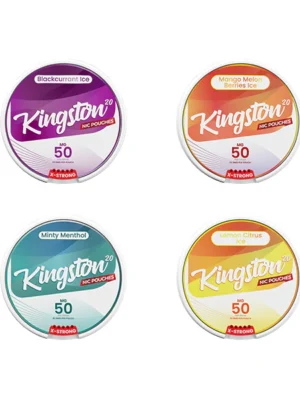 50mg Kingston Nicotine Pouches - 20 Pouches