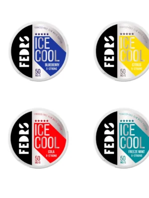 50mg FEDRS Ice Cool X-Strong Nicotine Pouch - 20 Pouches