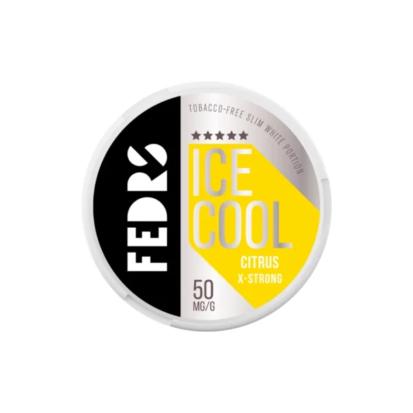 50mg FEDRS Ice Cool X-Strong Nicotine Pouch - 20 Pouches - Image 3