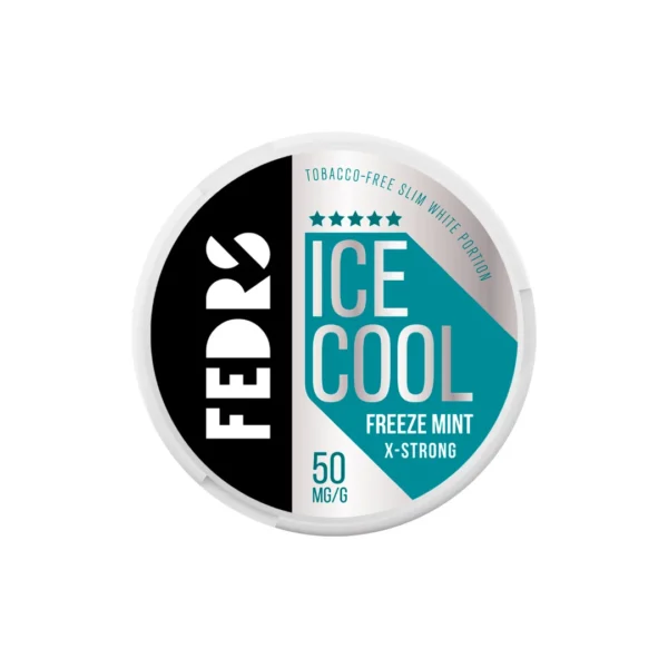 50mg FEDRS Ice Cool X-Strong Nicotine Pouch - 20 Pouches - Image 5