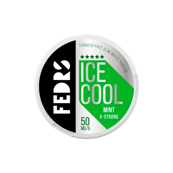 50mg FEDRS Ice Cool X-Strong Nicotine Pouch - 20 Pouches - Image 7