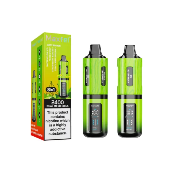 20mg Maxfel Legend Fanady 8 in 1 2400 Puffs Prefilled Pod Vape Kit - Image 3
