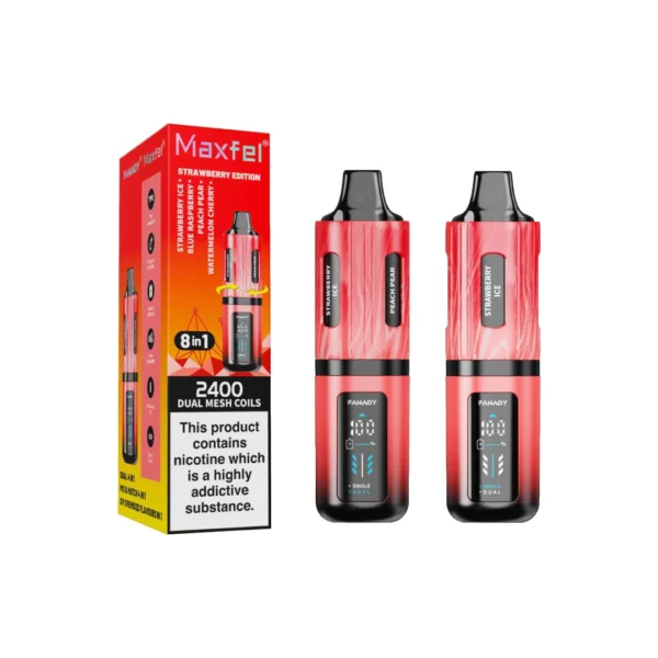 20mg Maxfel Legend Fanady 8 in 1 2400 Puffs Prefilled Pod Vape Kit - Image 4