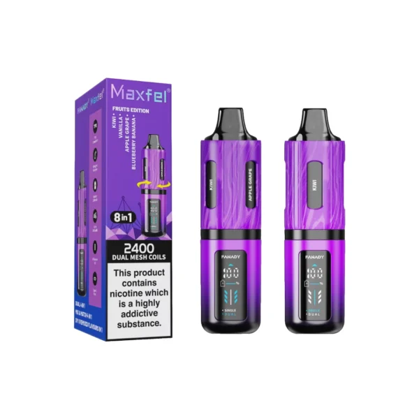 20mg Maxfel Legend Fanady 8 in 1 2400 Puffs Prefilled Pod Vape Kit - Image 8