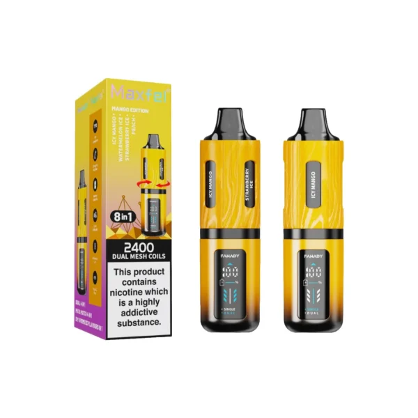 20mg Maxfel Legend Fanady 8 in 1 2400 Puffs Prefilled Pod Vape Kit - Image 14