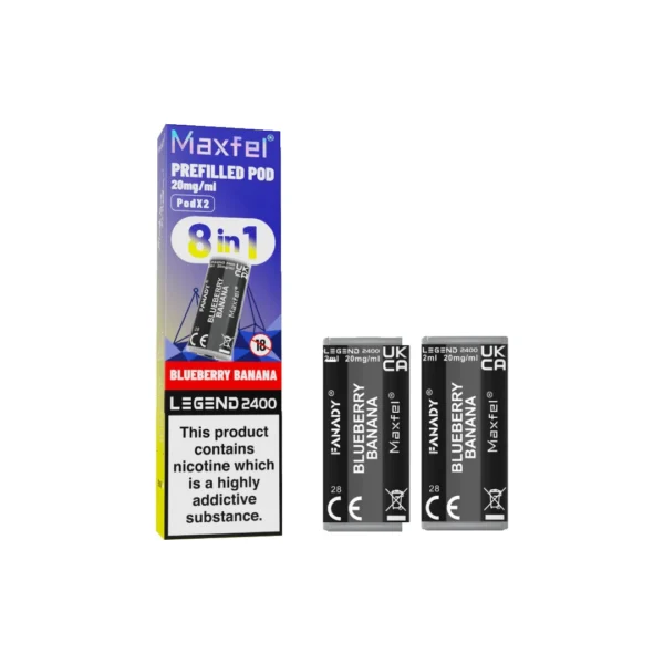 20mg Maxfel Legend Fanady Prefilled Pods 2400 Puffs - Image 4
