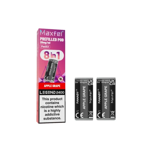 20mg Maxfel Legend Fanady Prefilled Pods 2400 Puffs - Image 5