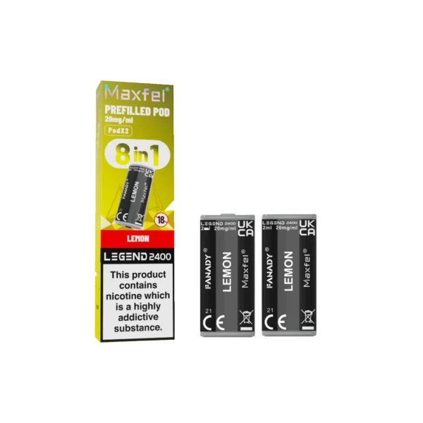 20mg Maxfel Legend Fanady Prefilled Pods 2400 Puffs - Image 9